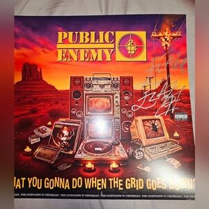 Flavour Flav Signed Autographed LP Vinyl Public Enemy Rare Rap